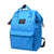 Unisex Solid Backpack School Travel Bag Double Shoulder Bag Zipper Bag