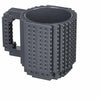 Creative DIY Build-on Brick Mug Lego Style Puzzle Mugs, Building Blocks Coffee Mug