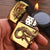 Golden Dragon Lighters Metal Wheel Gas Cigarette Lighter Inflatable Butane Fire Lighter Gadget for Men Cigarette Accessories